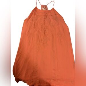 Altar’d State Coral Embroidered Dress Size Medium
